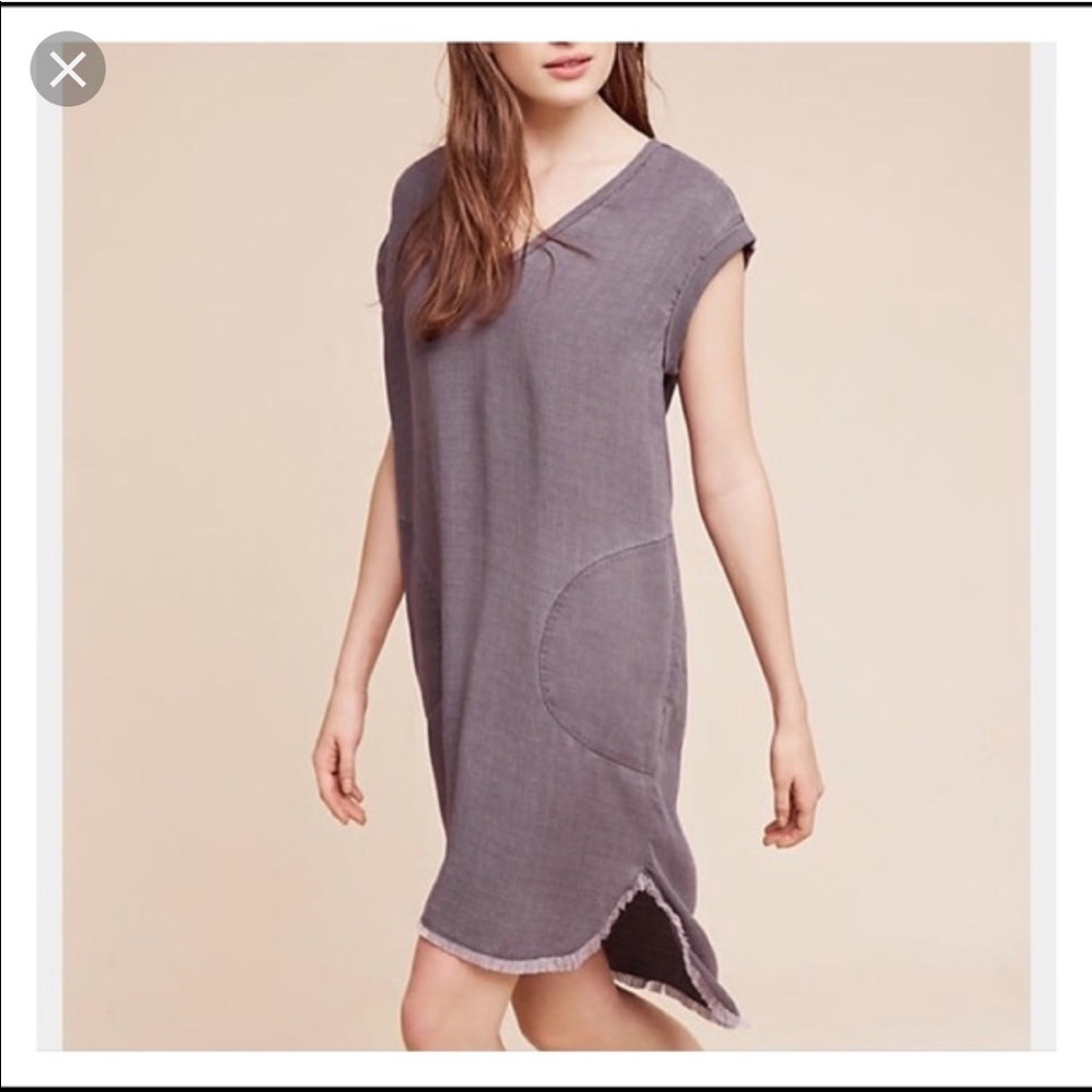 Anthropologie Hi-Lo Grey Dress Cloth & Stone